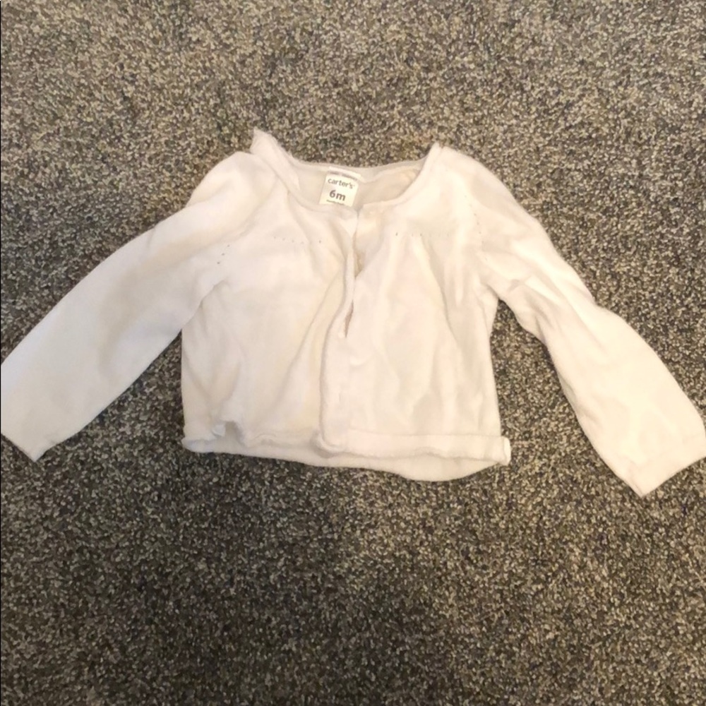 Infants white sweater
